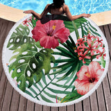 Beach Towel Swimming Bath Flower