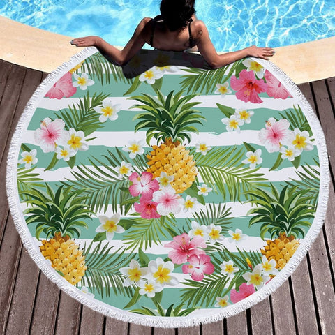 Beach Towel Swimming Bath Pineapple