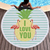 Beach Towel Swimming Bath Pineapple