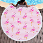 Beach Towel Swimming Bath Summer Flamingo