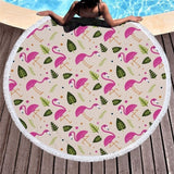 Beach Towel Swimming Bath Summer Flamingo