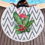 Beach Towel Swimming Bath Summer Flamingo