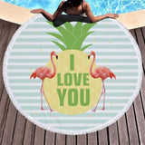 Beach Towel Swimming Bath Summer Flamingo