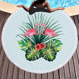 Beach Towel Swimming Bath Summer Flamingo