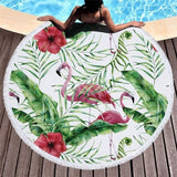 Beach Towel Swimming Bath Summer Flamingo