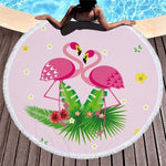 Beach Towel Swimming Bath Summer Flamingo