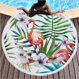 Beach Towel Swimming Bath Summer Flamingo