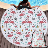 Beach Towel Swimming Bath Summer Flamingo