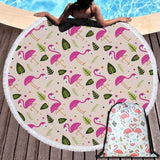 Beach Towel Swimming Bath Summer Flamingo