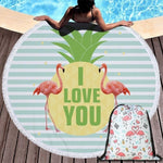 Beach Towel Swimming Bath Summer Flamingo