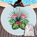 Beach Towel Swimming Bath Summer Flamingo