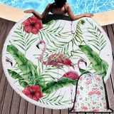 Beach Towel Swimming Bath Summer Flamingo