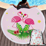 Beach Towel Swimming Bath Summer Flamingo