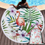 Beach Towel Swimming Bath Summer Flamingo