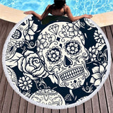 Beach Towel Swimming Bath Skull