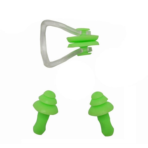 Silicone Nose Ear Plugs Green